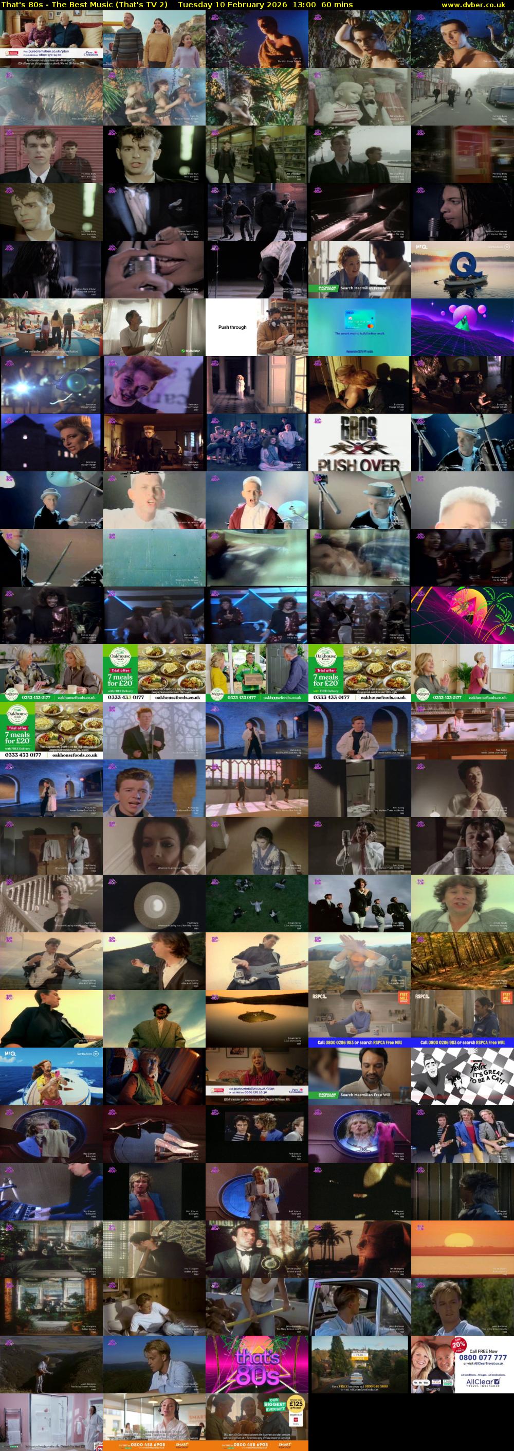 That's 80s - The Best Music (That's TV 2) Tuesday 10 February 2026 13:00 - 14:00