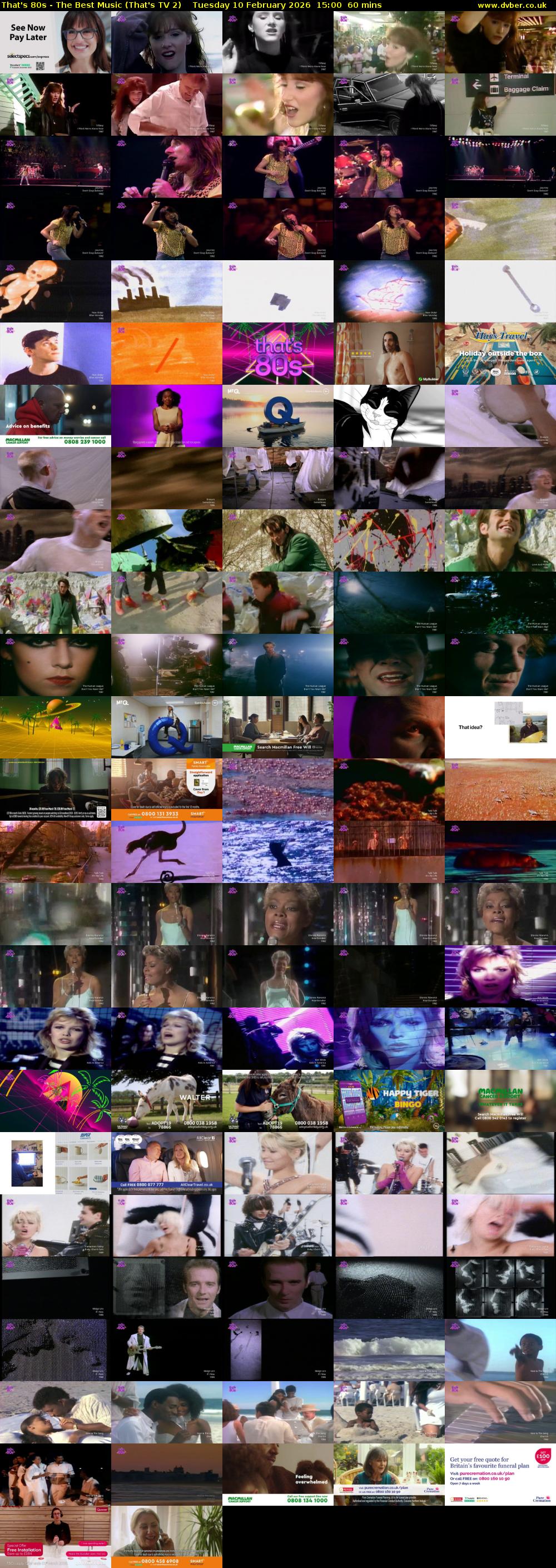 That's 80s - The Best Music (That's TV 2) Tuesday 10 February 2026 15:00 - 16:00