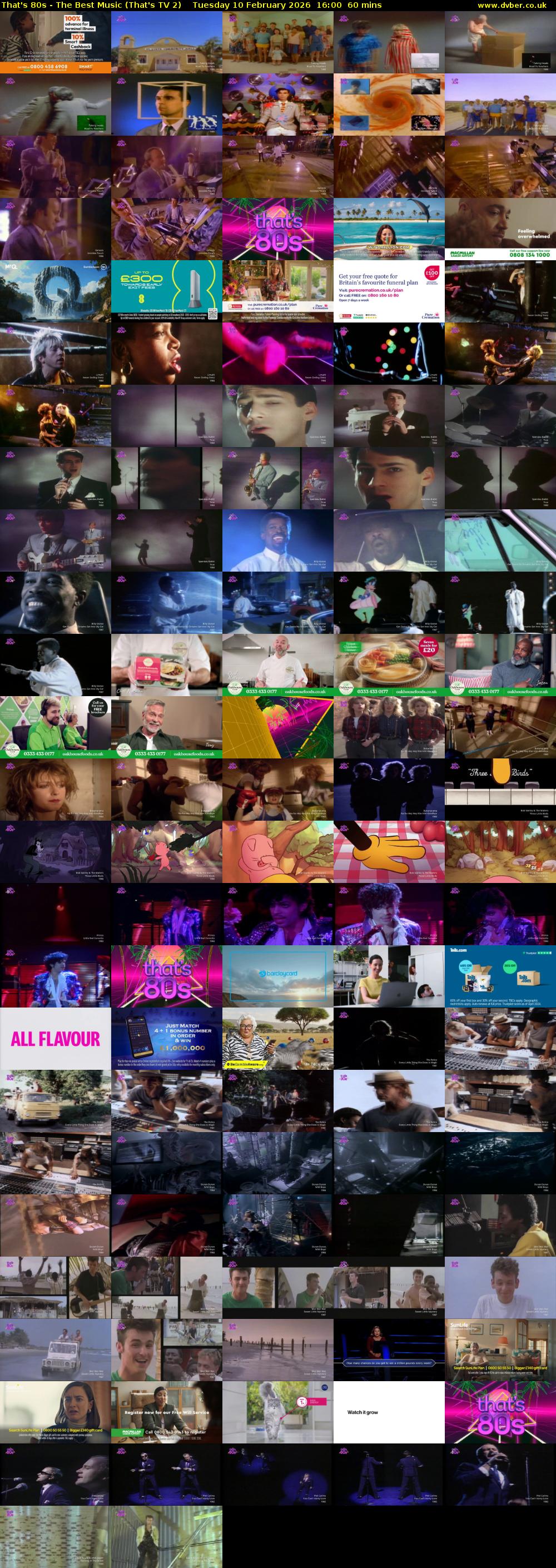That's 80s - The Best Music (That's TV 2) Tuesday 10 February 2026 16:00 - 17:00