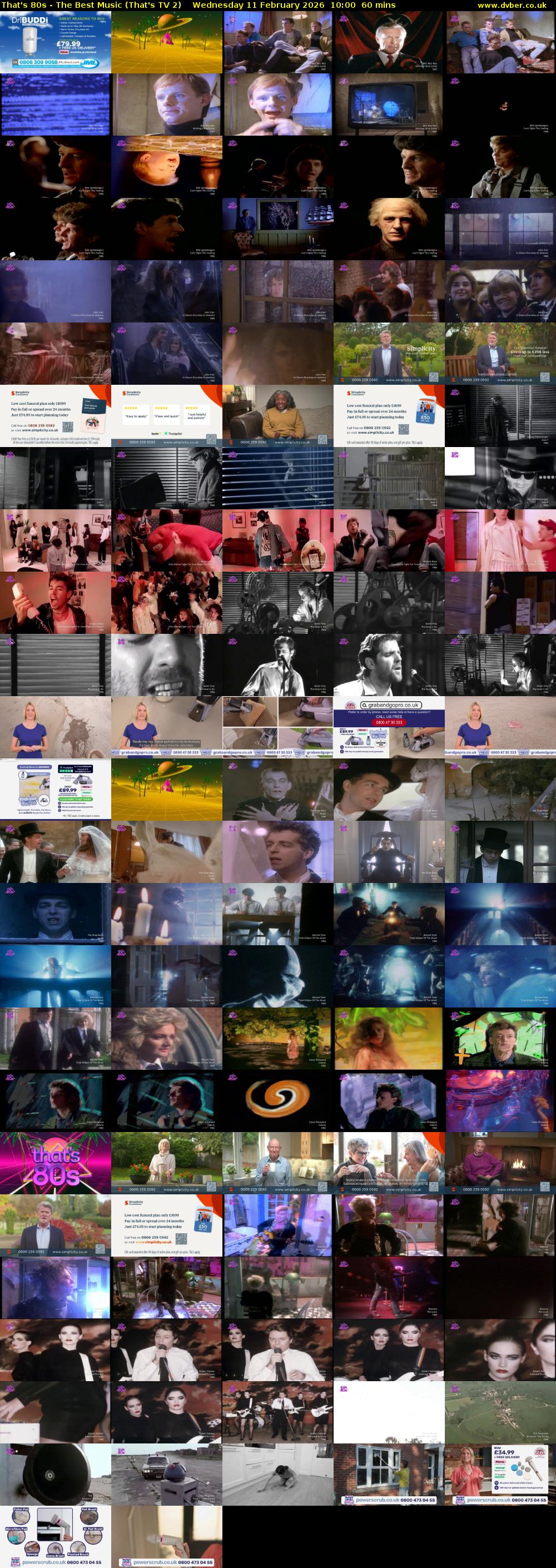 That's 80s - The Best Music (That's TV 2) Wednesday 11 February 2026 10:00 - 11:00