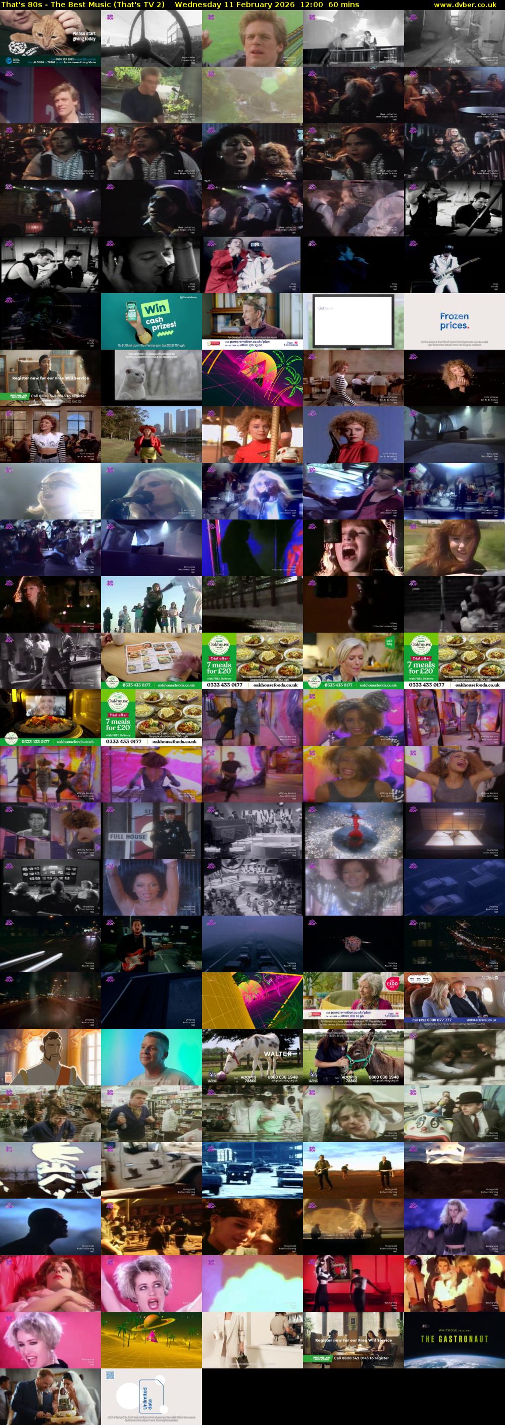 That's 80s - The Best Music (That's TV 2) Wednesday 11 February 2026 12:00 - 13:00