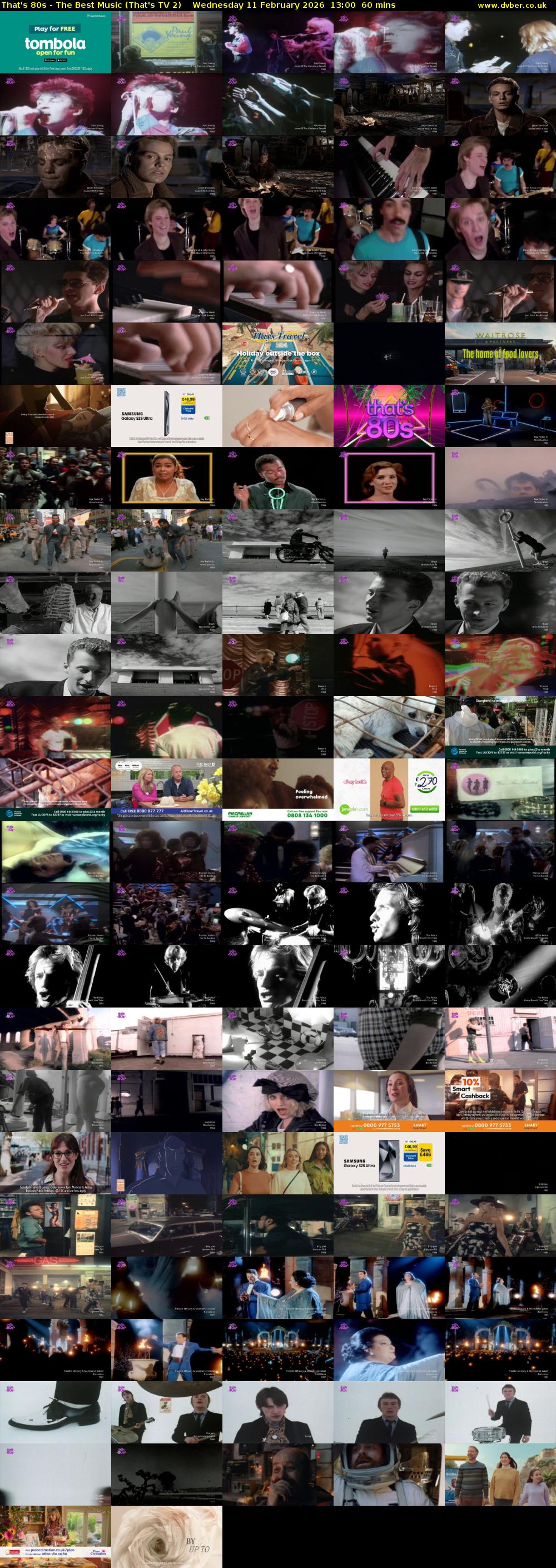 That's 80s - The Best Music (That's TV 2) Wednesday 11 February 2026 13:00 - 14:00