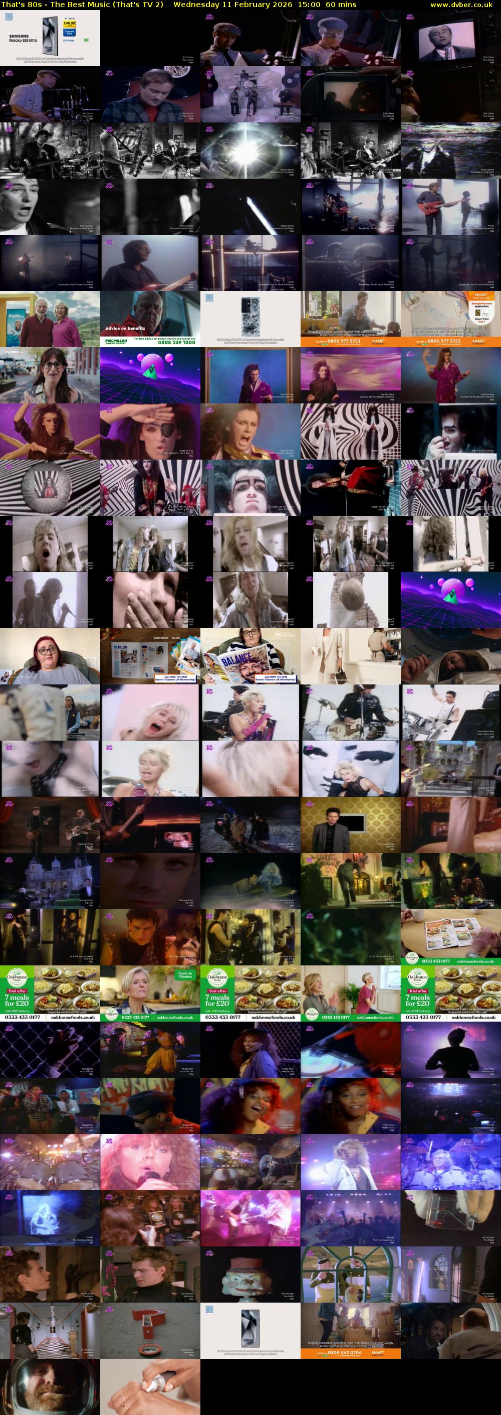 That's 80s - The Best Music (That's TV 2) Wednesday 11 February 2026 15:00 - 16:00