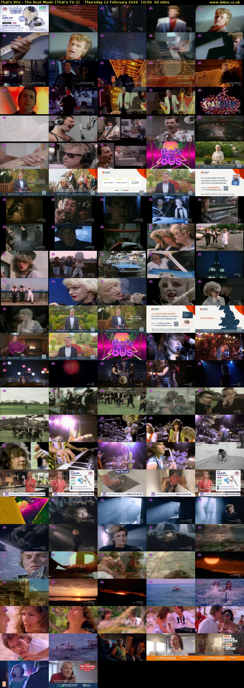 That's 80s - The Best Music (That's TV 2) Thursday 12 February 2026 10:00 - 11:00