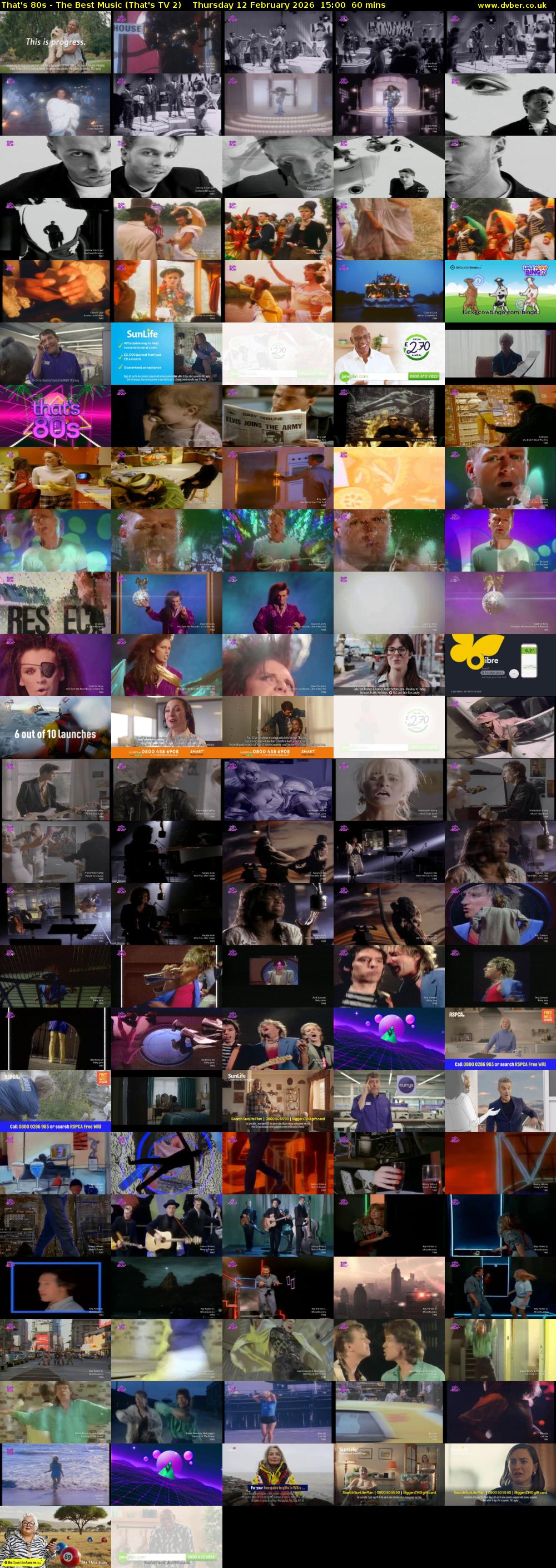 That's 80s - The Best Music (That's TV 2) Thursday 12 February 2026 15:00 - 16:00