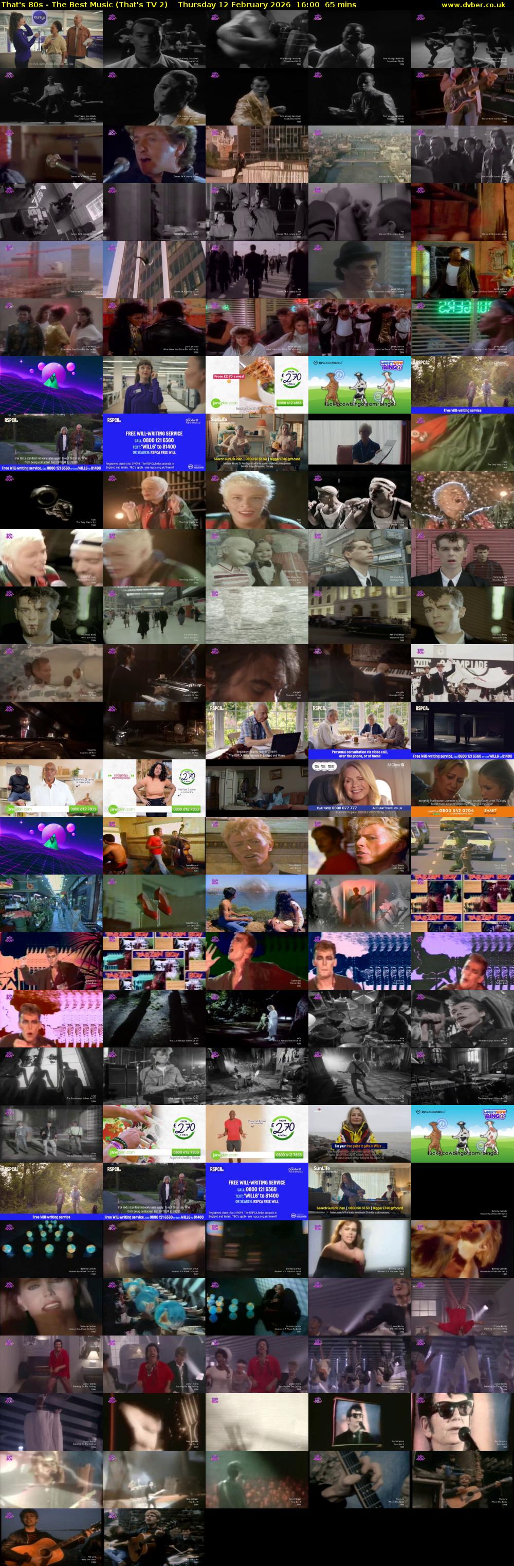 That's 80s - The Best Music (That's TV 2) Thursday 12 February 2026 16:00 - 17:05