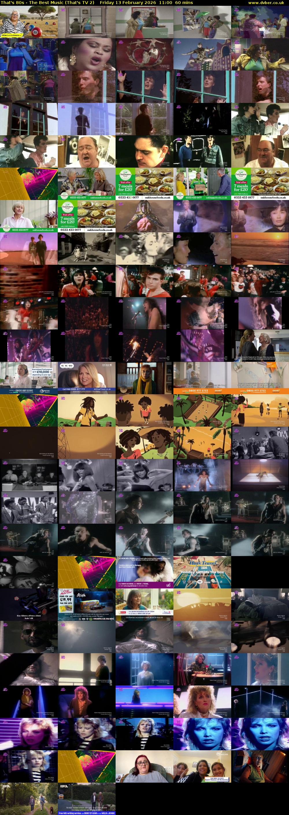 That's 80s - The Best Music (That's TV 2) Friday 13 February 2026 11:00 - 12:00