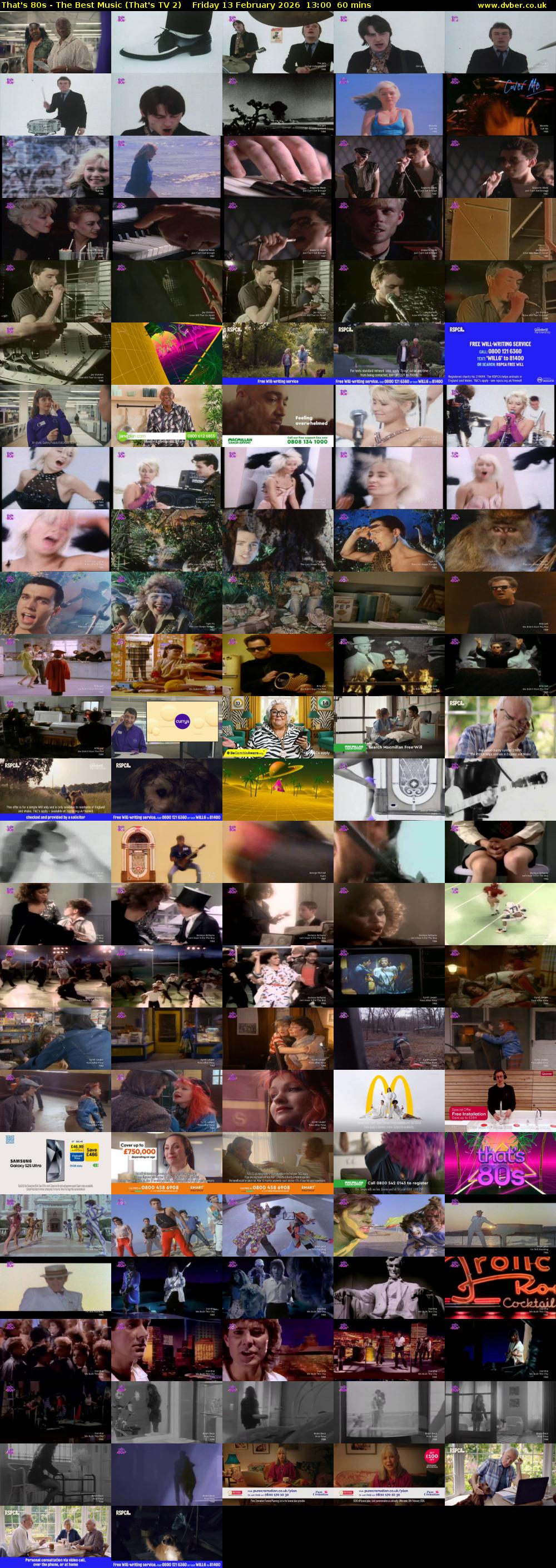 That's 80s - The Best Music (That's TV 2) Friday 13 February 2026 13:00 - 14:00