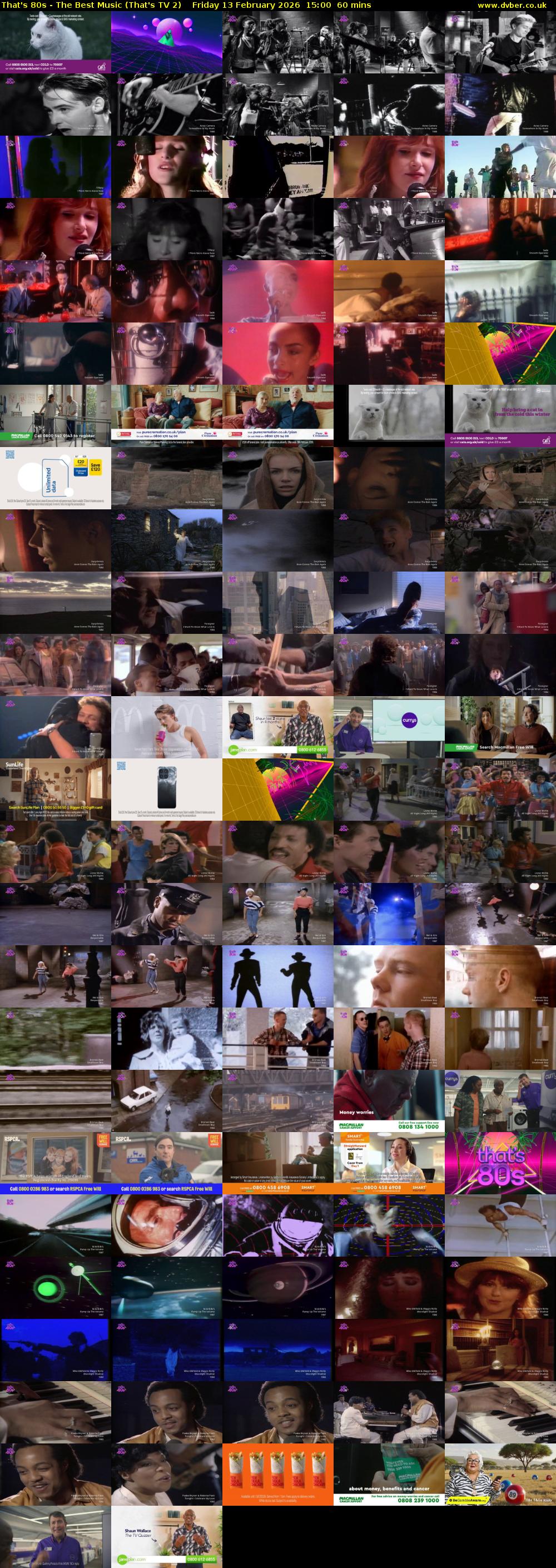 That's 80s - The Best Music (That's TV 2) Friday 13 February 2026 15:00 - 16:00