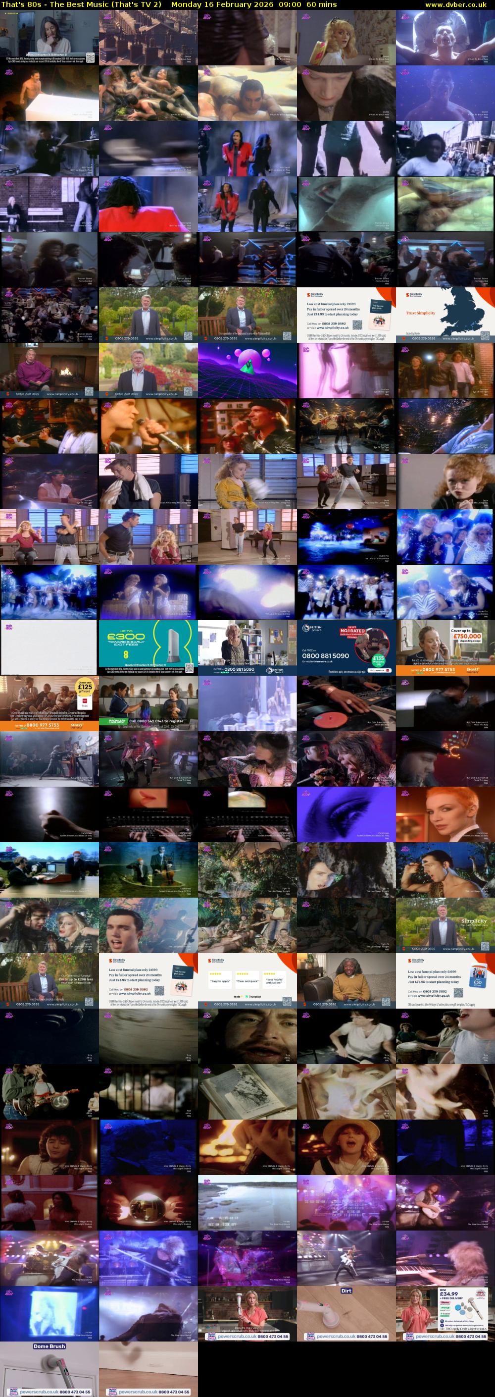 That's 80s - The Best Music (That's TV 2) Monday 16 February 2026 09:00 - 10:00