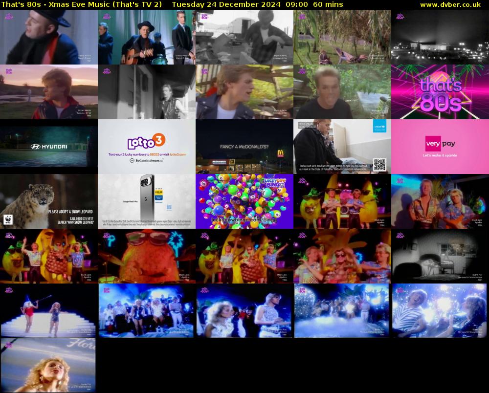 That's 80s - Xmas Eve Music (That's TV 2) Tuesday 24 December 2024 09:00 - 10:00