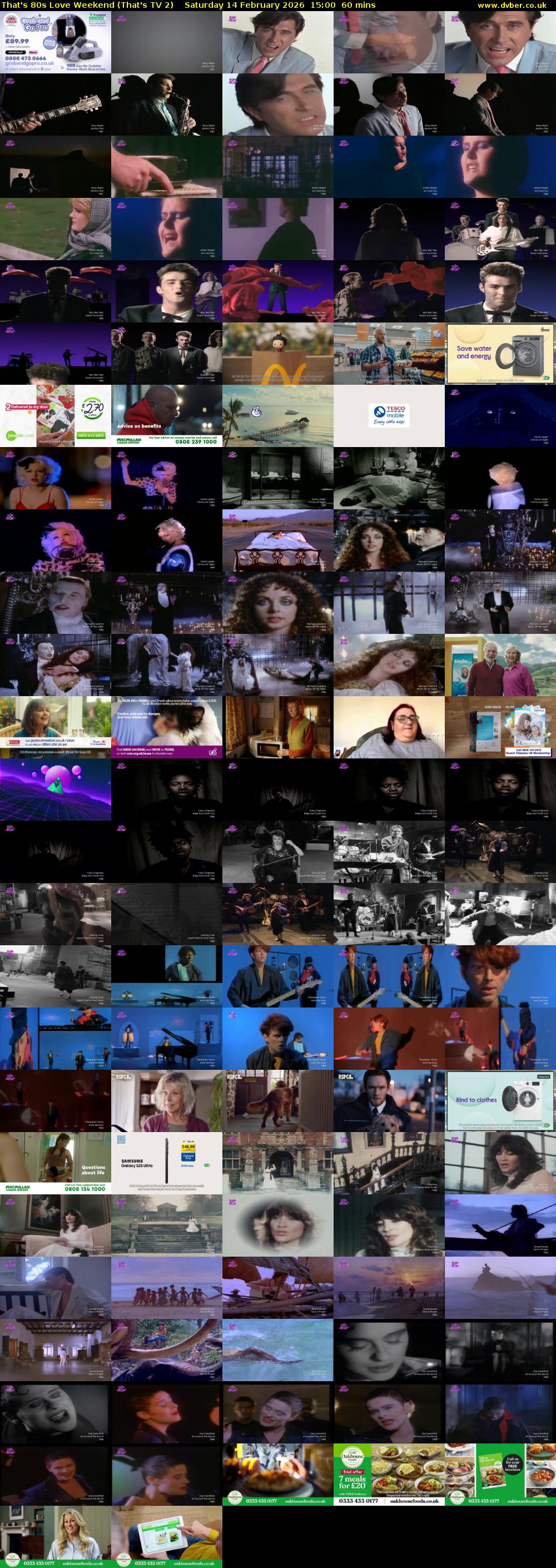 That's 80s Love Weekend (That's TV 2) Saturday 14 February 2026 15:00 - 16:00