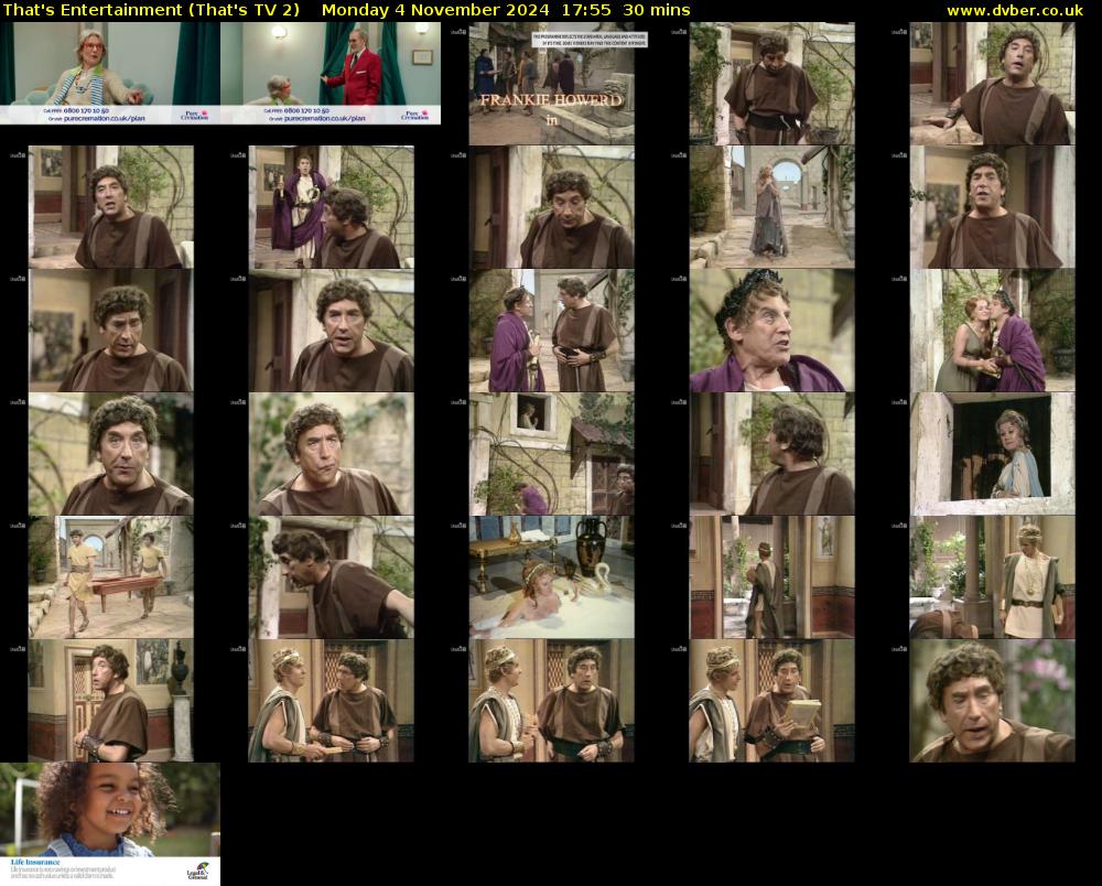 That's Entertainment (That's TV 2) Monday 4 November 2024 17:55 - 18:25