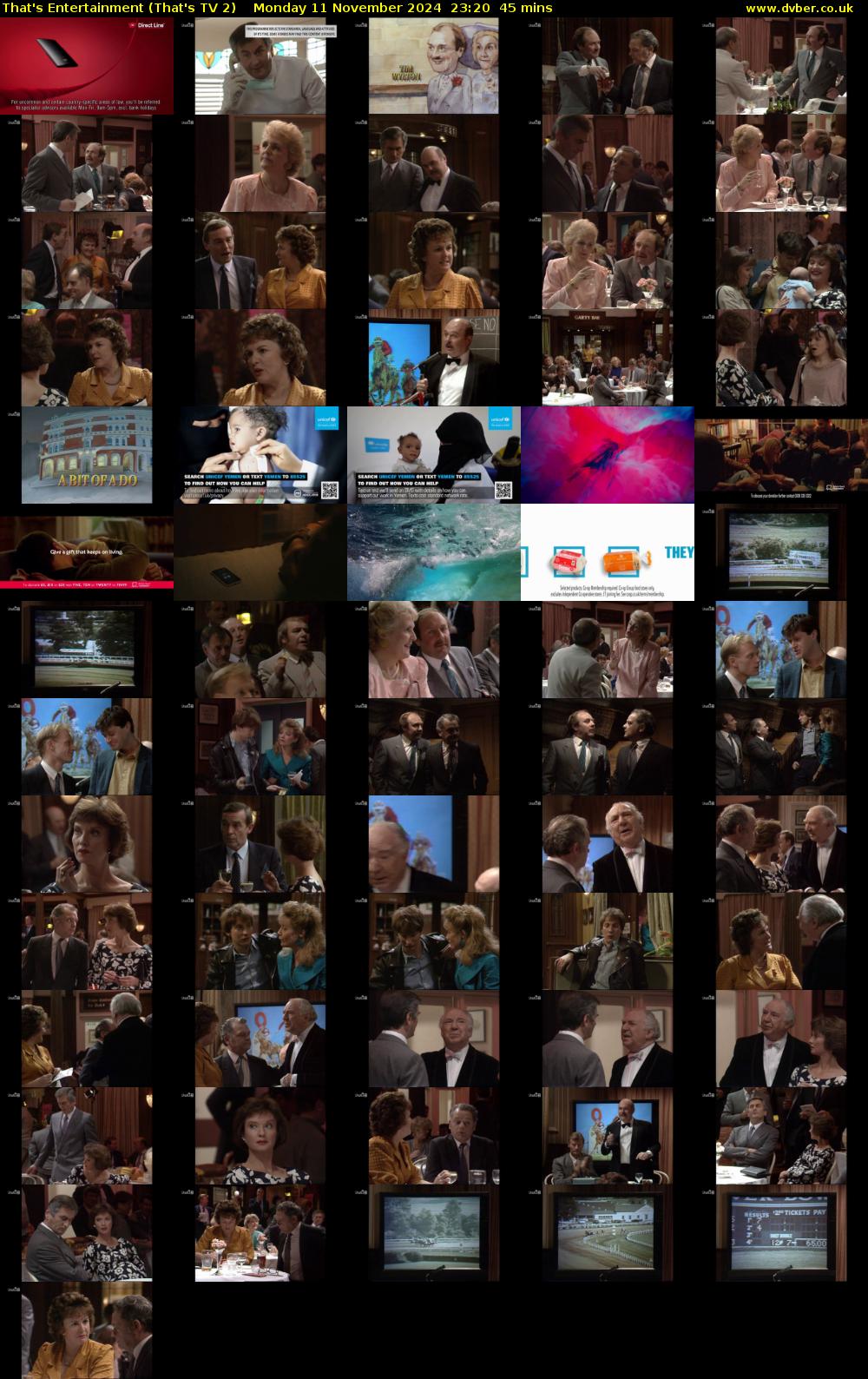 That's Entertainment (That's TV 2) Monday 11 November 2024 23:20 - 00:05