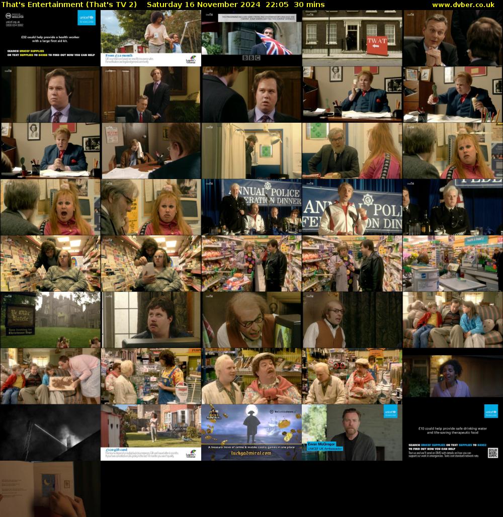 That's Entertainment (That's TV 2) Saturday 16 November 2024 22:05 - 22:35