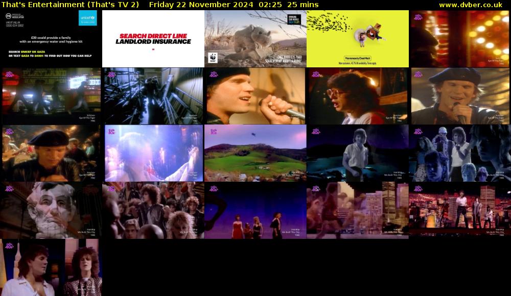 That's Entertainment (That's TV 2) Friday 22 November 2024 02:25 - 02:50