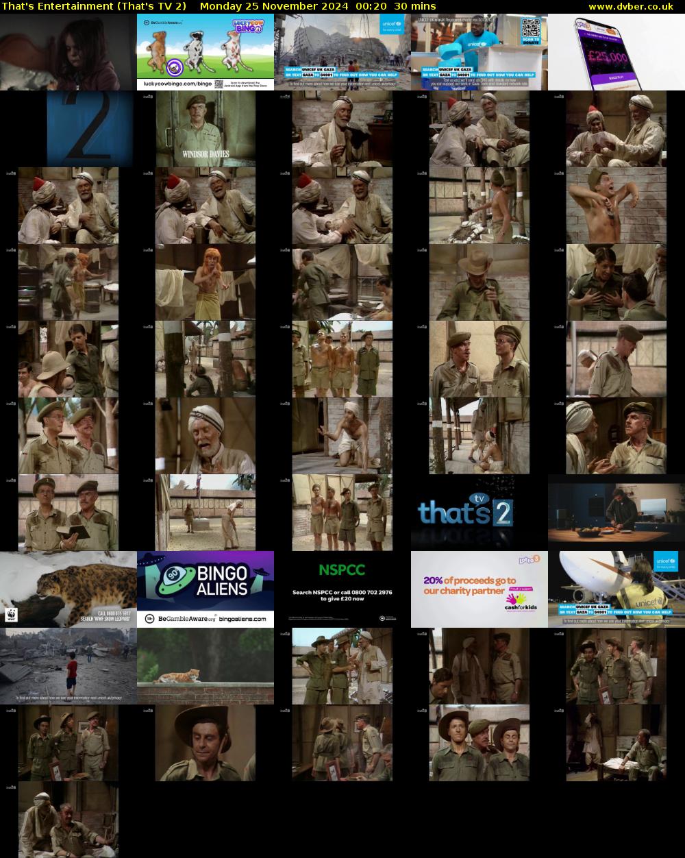 That's Entertainment (That's TV 2) Monday 25 November 2024 00:20 - 00:50