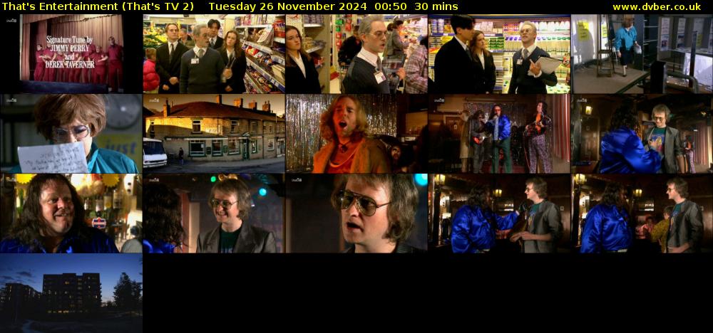 That's Entertainment (That's TV 2) Tuesday 26 November 2024 00:50 - 01:20