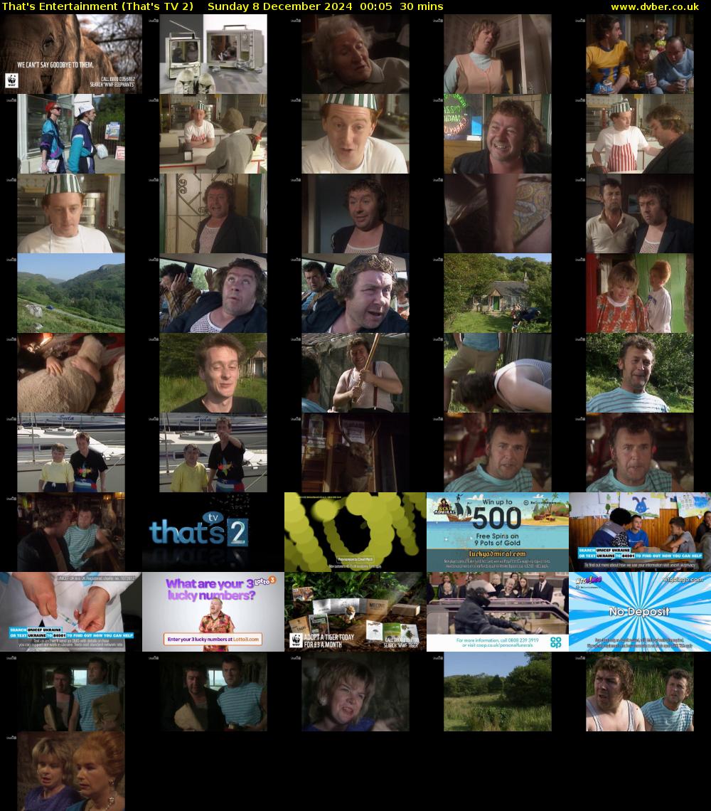 That's Entertainment (That's TV 2) Sunday 8 December 2024 00:05 - 00:35