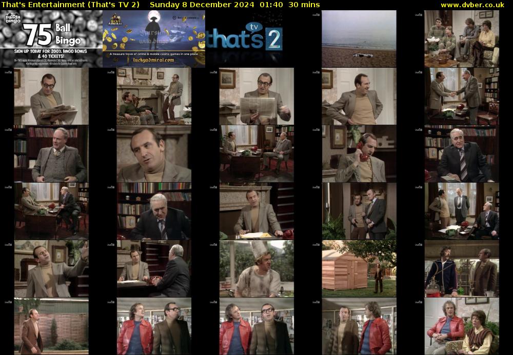 That's Entertainment (That's TV 2) Sunday 8 December 2024 01:40 - 02:10