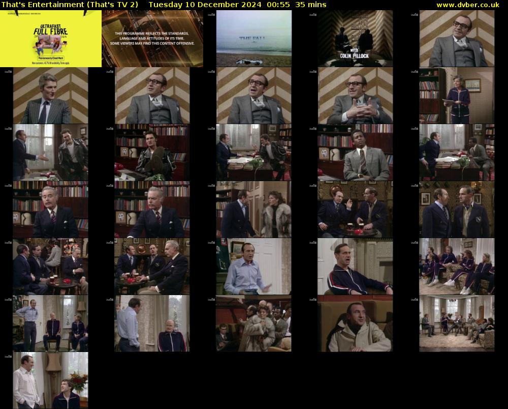 That's Entertainment (That's TV 2) Tuesday 10 December 2024 00:55 - 01:30
