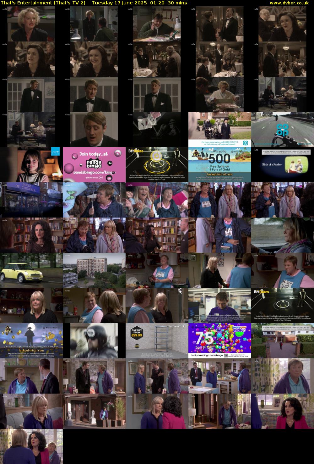 That's Entertainment (That's TV 2) Tuesday 17 June 2025 01:20 - 01:50