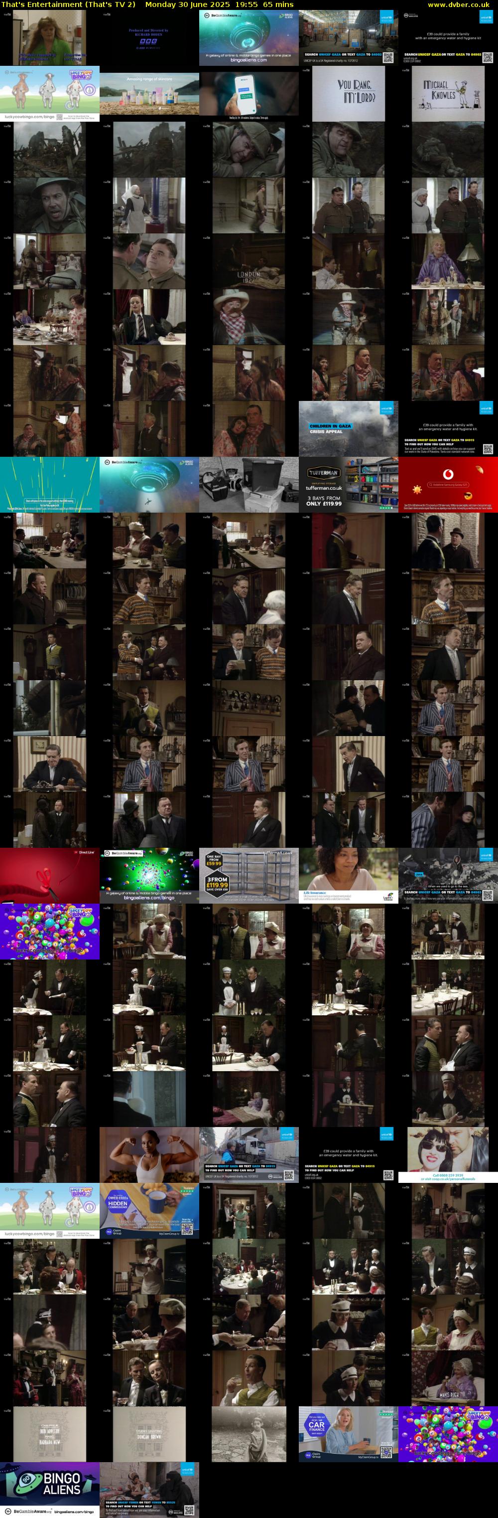 That's Entertainment (That's TV 2) Monday 30 June 2025 19:55 - 21:00
