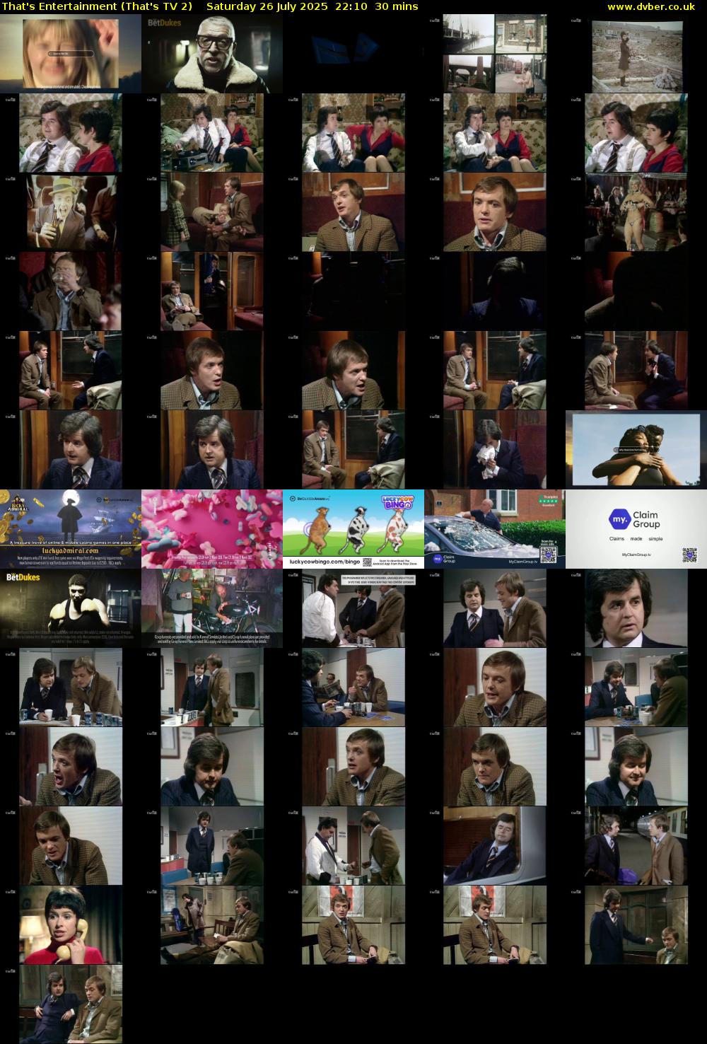 That's Entertainment (That's TV 2) Saturday 26 July 2025 22:10 - 22:40