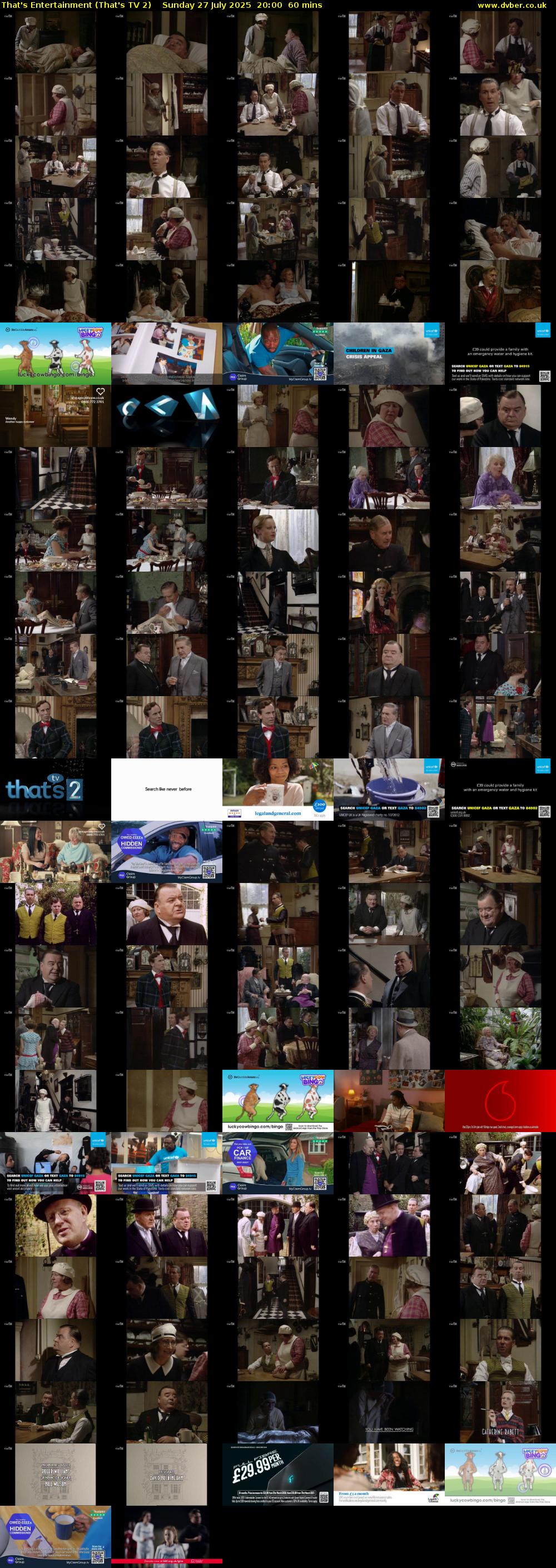 That's Entertainment (That's TV 2) Sunday 27 July 2025 20:00 - 21:00