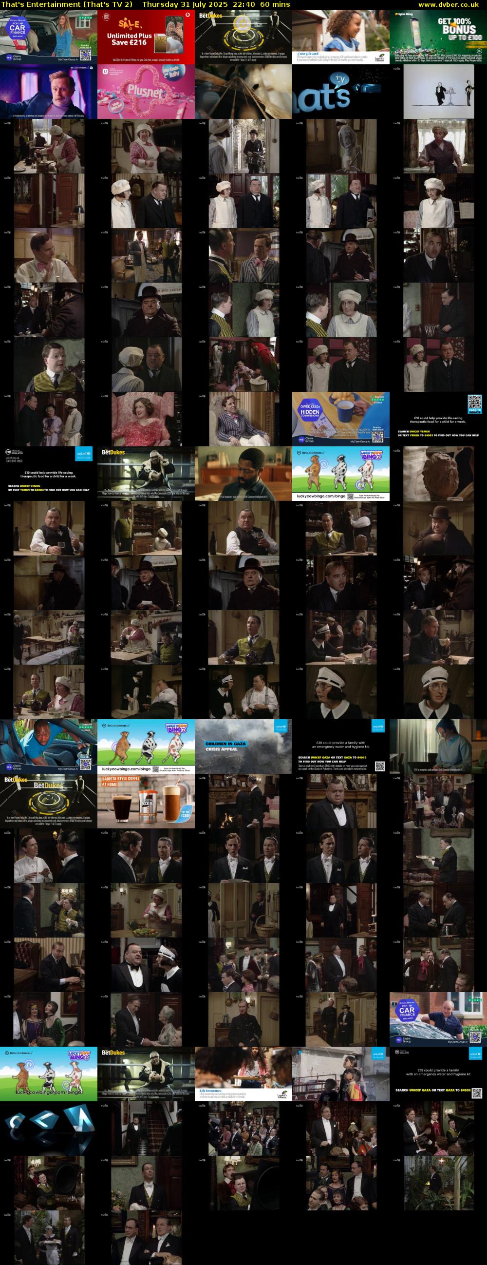 That's Entertainment (That's TV 2) Thursday 31 July 2025 22:40 - 23:40
