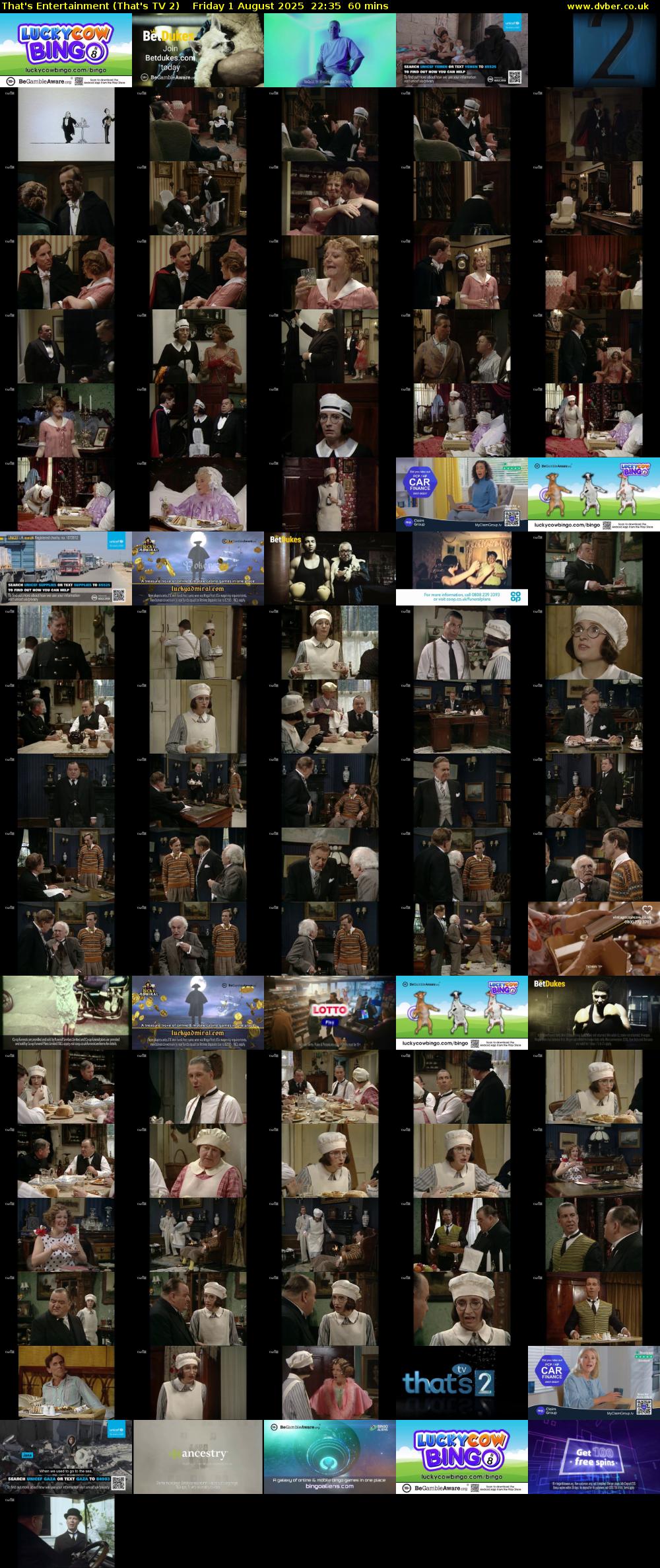 That's Entertainment (That's TV 2) Friday 1 August 2025 22:35 - 23:35