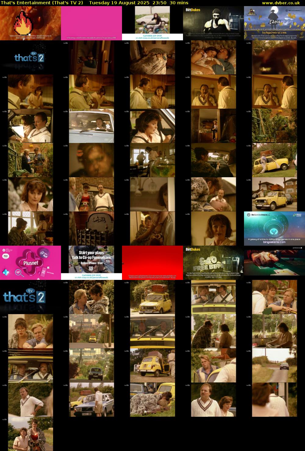 That's Entertainment (That's TV 2) Tuesday 19 August 2025 23:50 - 00:20