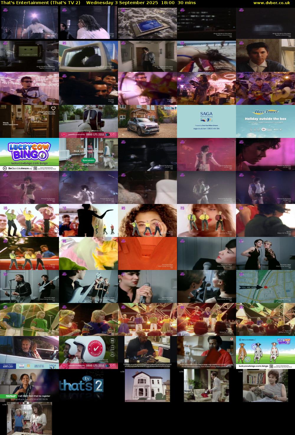 That's Entertainment (That's TV 2) Wednesday 3 September 2025 18:00 - 18:30