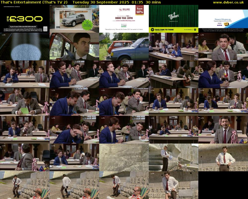 That's Entertainment (That's TV 2) Tuesday 30 September 2025 01:35 - 02:05
