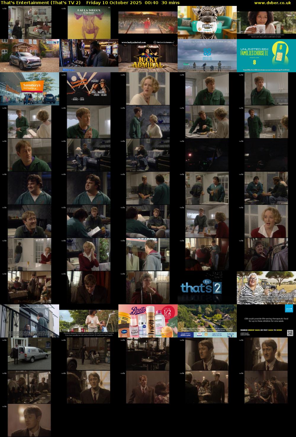 That's Entertainment (That's TV 2) Friday 10 October 2025 00:40 - 01:10