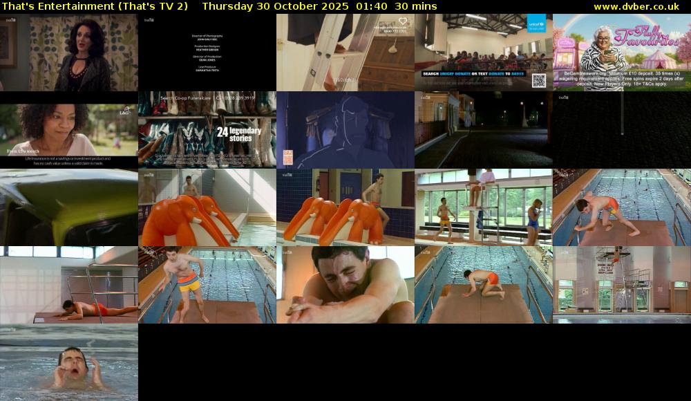That's Entertainment (That's TV 2) Thursday 30 October 2025 01:40 - 02:10