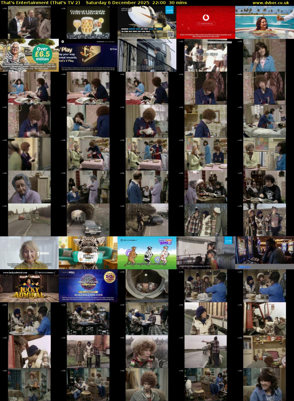 That's Entertainment (That's TV 2) Saturday 6 December 2025 22:00 - 22:30