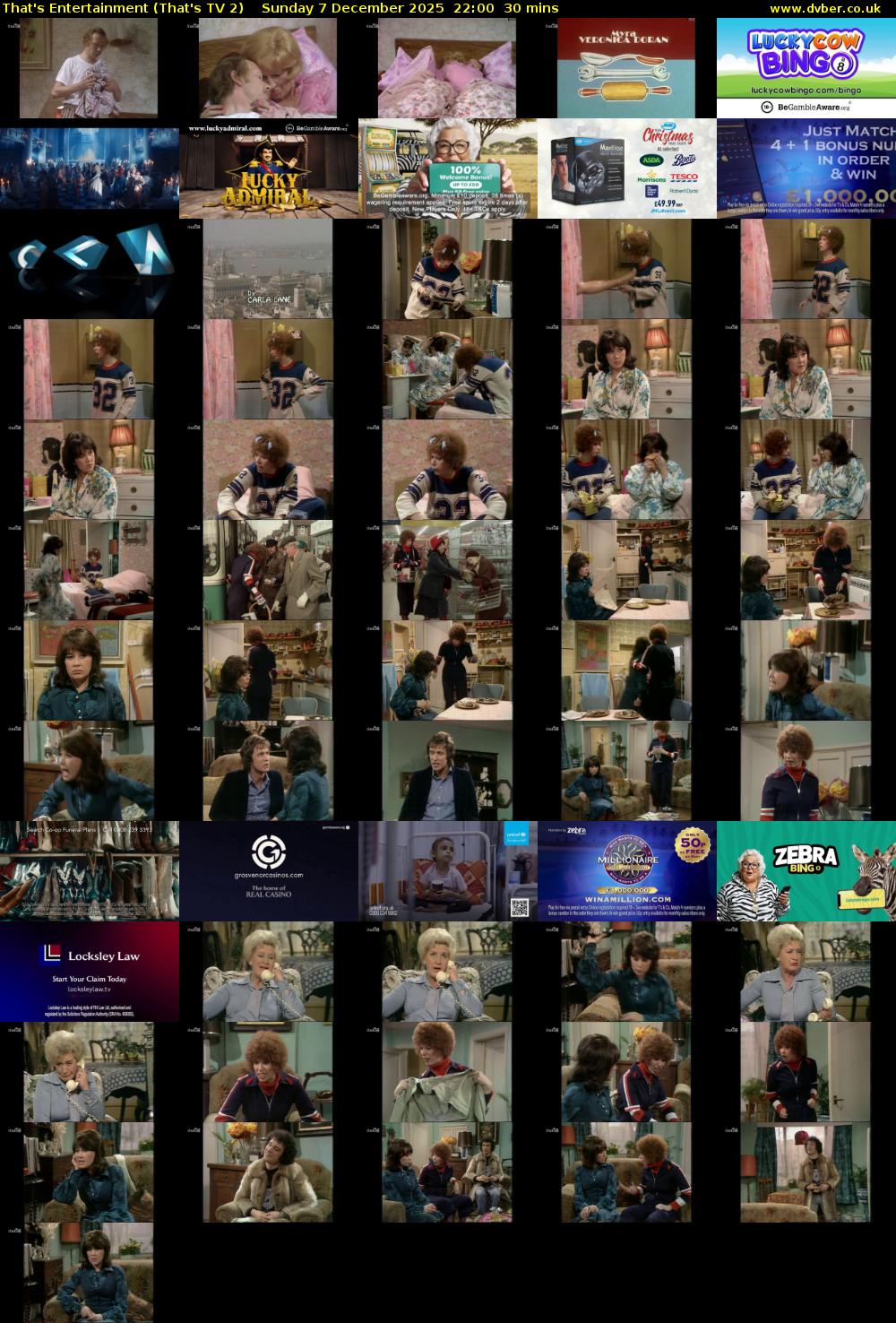 That's Entertainment (That's TV 2) Sunday 7 December 2025 22:00 - 22:30