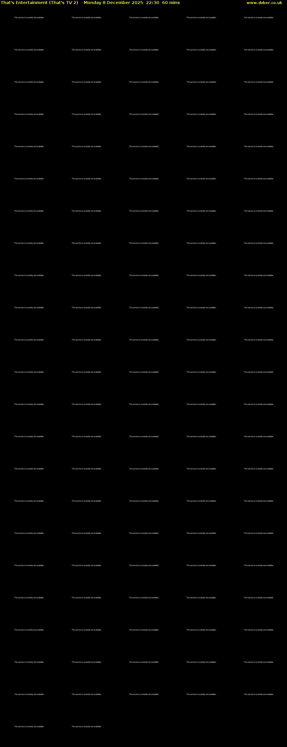 That's Entertainment (That's TV 2) Monday 8 December 2025 22:30 - 23:30