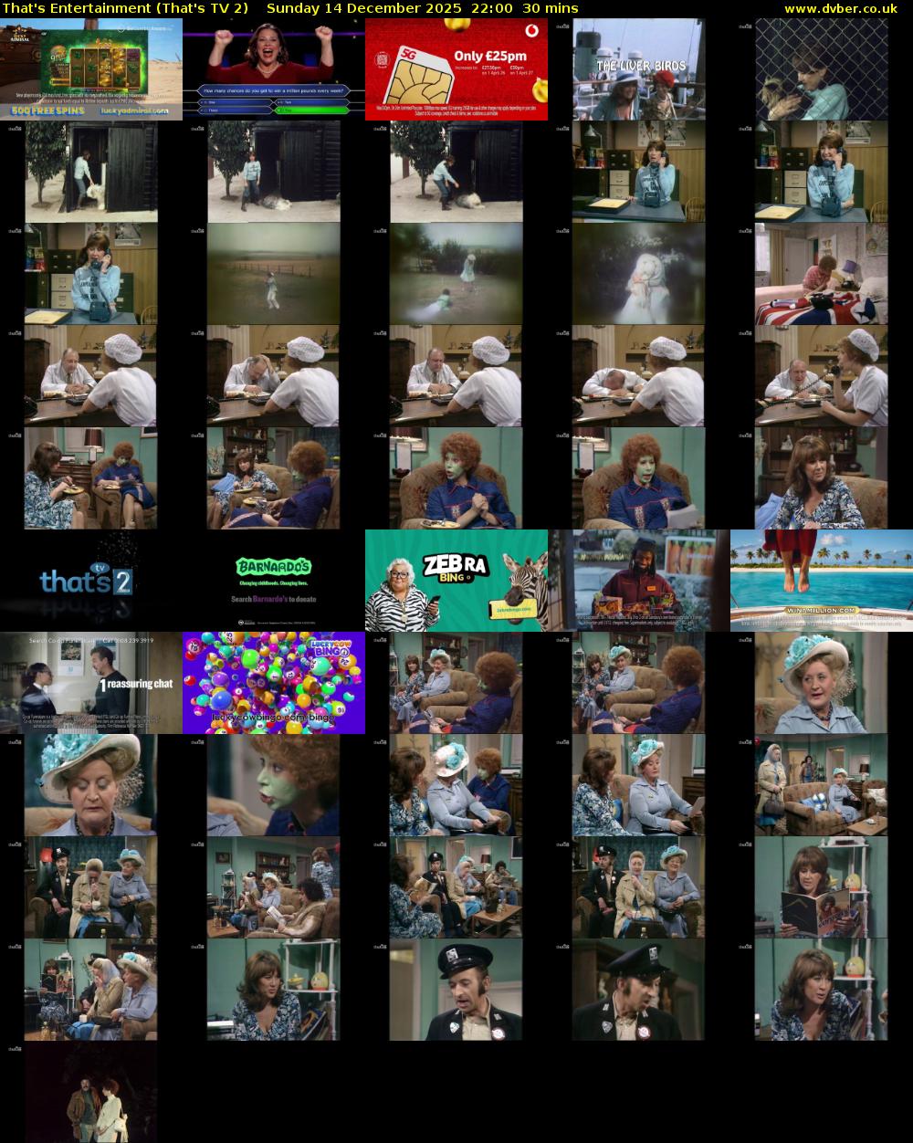 That's Entertainment (That's TV 2) Sunday 14 December 2025 22:00 - 22:30