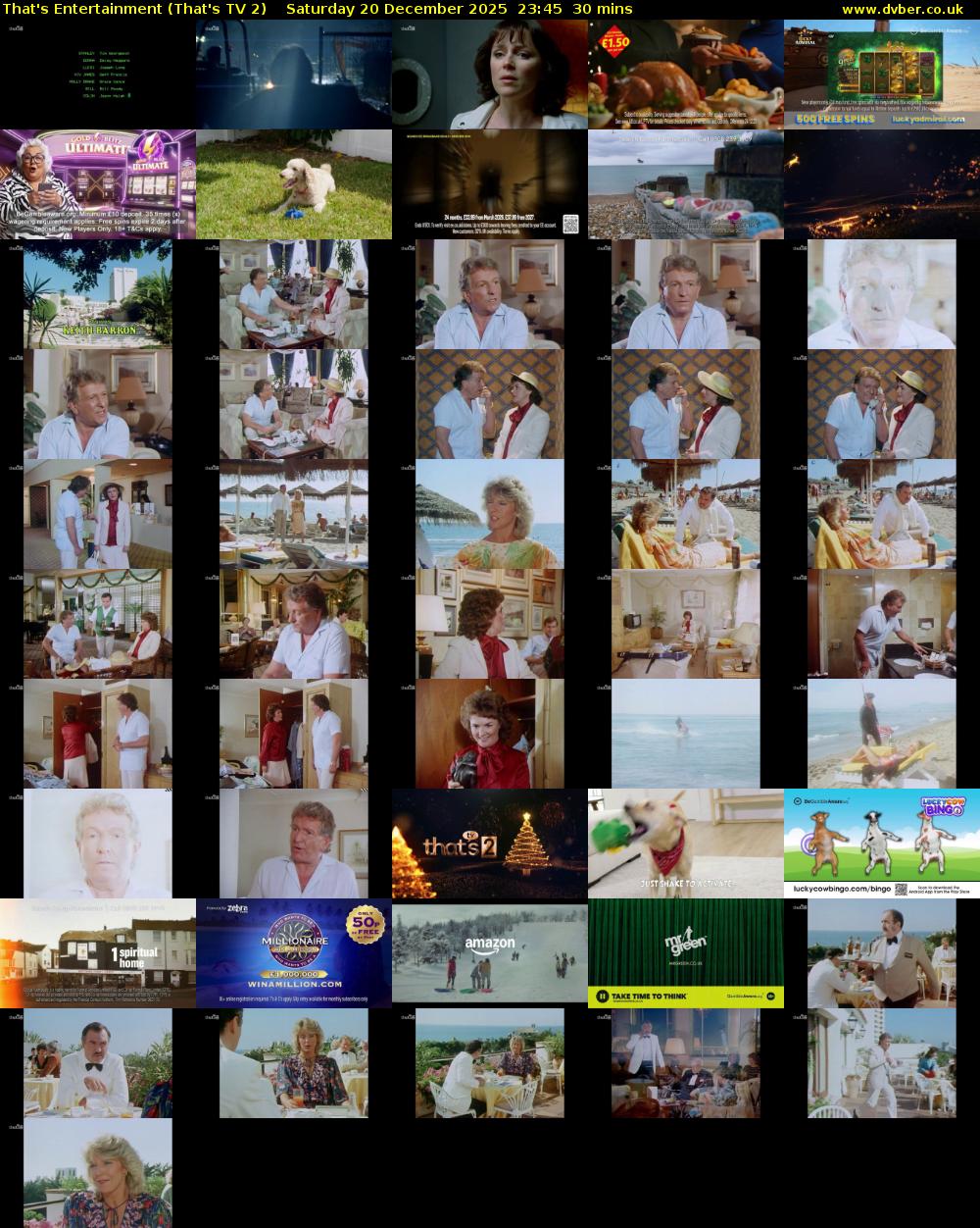 That's Entertainment (That's TV 2) Saturday 20 December 2025 23:45 - 00:15