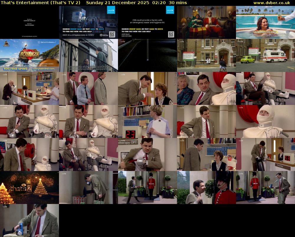 That's Entertainment (That's TV 2) Sunday 21 December 2025 02:20 - 02:50