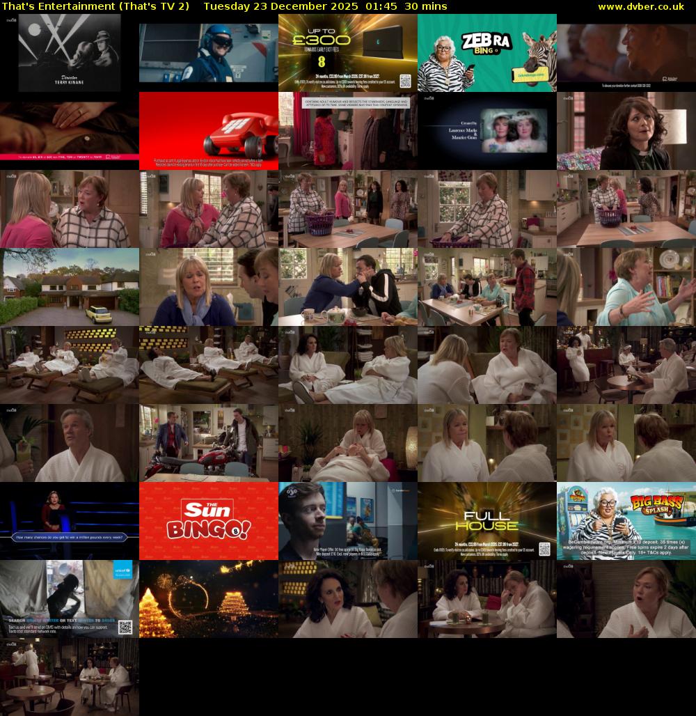 That's Entertainment (That's TV 2) Tuesday 23 December 2025 01:45 - 02:15