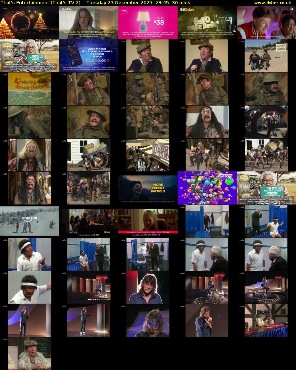 That's Entertainment (That's TV 2) Tuesday 23 December 2025 23:45 - 00:15