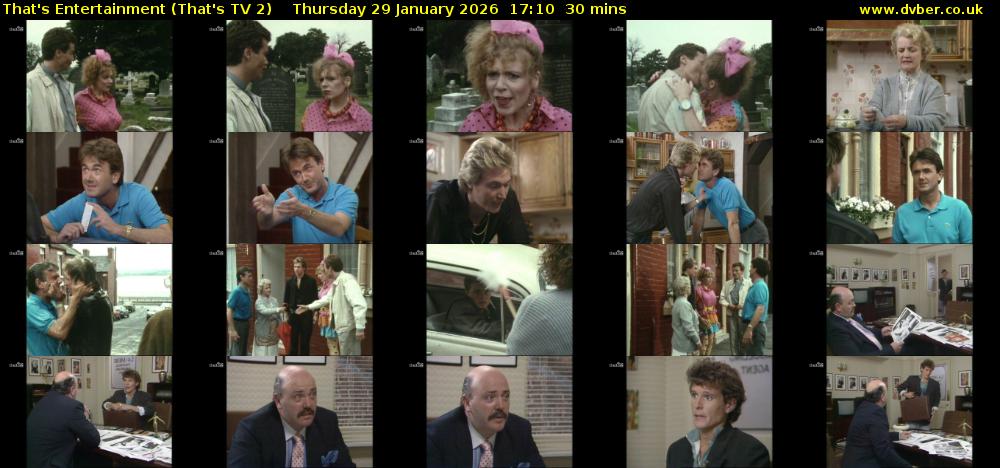 That's Entertainment (That's TV 2) Thursday 29 January 2026 17:10 - 17:40