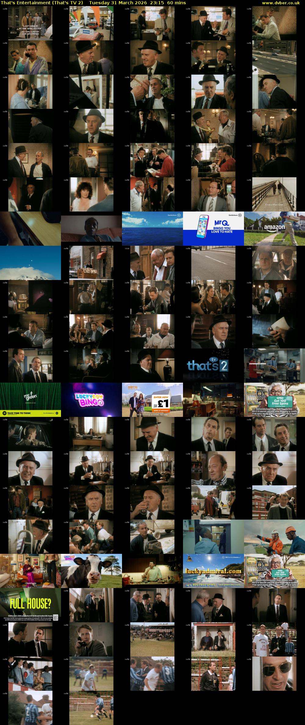 That's Entertainment (That's TV 2) Tuesday 31 March 2026 23:15 - 00:15