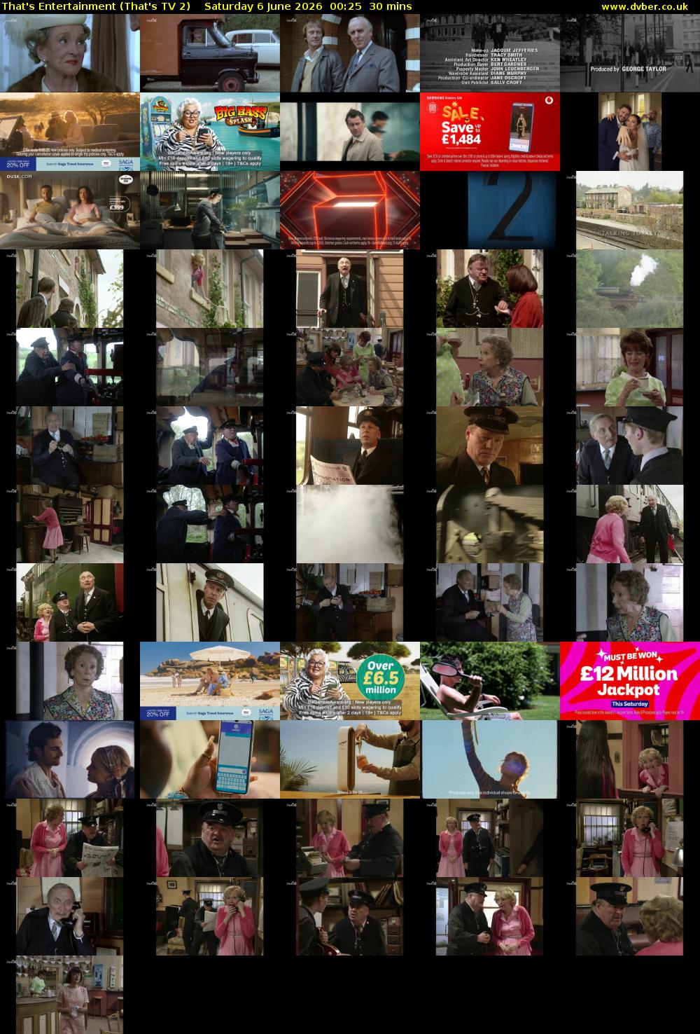 That's Entertainment (That's TV 2) Saturday 6 June 2026 00:25 - 00:55
