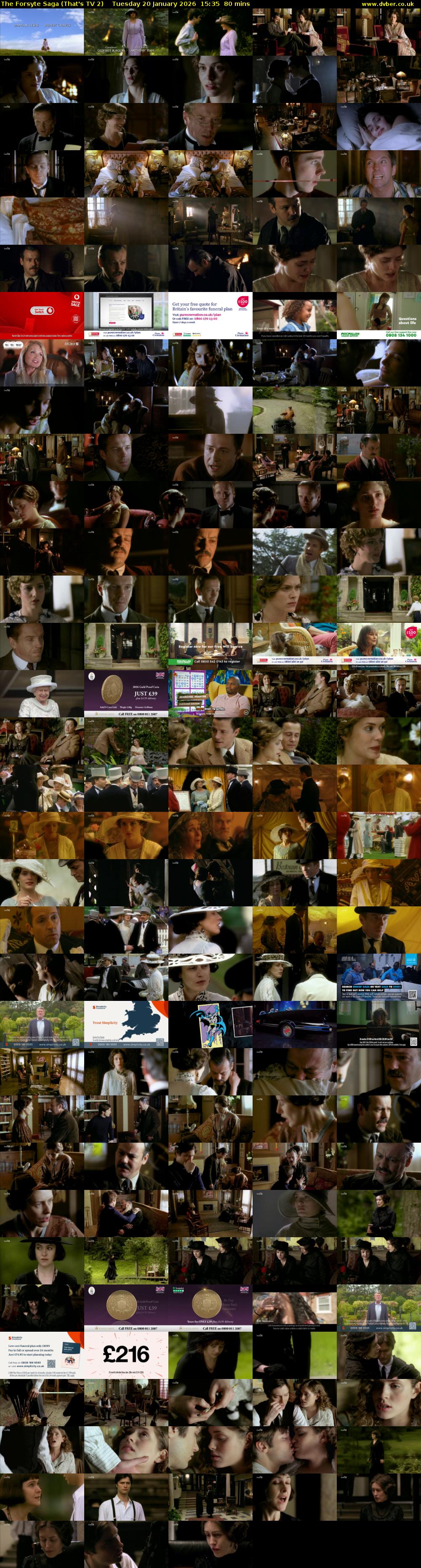 The Forsyte Saga (That's TV 2) Tuesday 20 January 2026 15:35 - 16:55