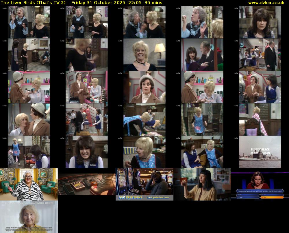 The Liver Birds (That's TV 2) Friday 31 October 2025 22:05 - 22:40
