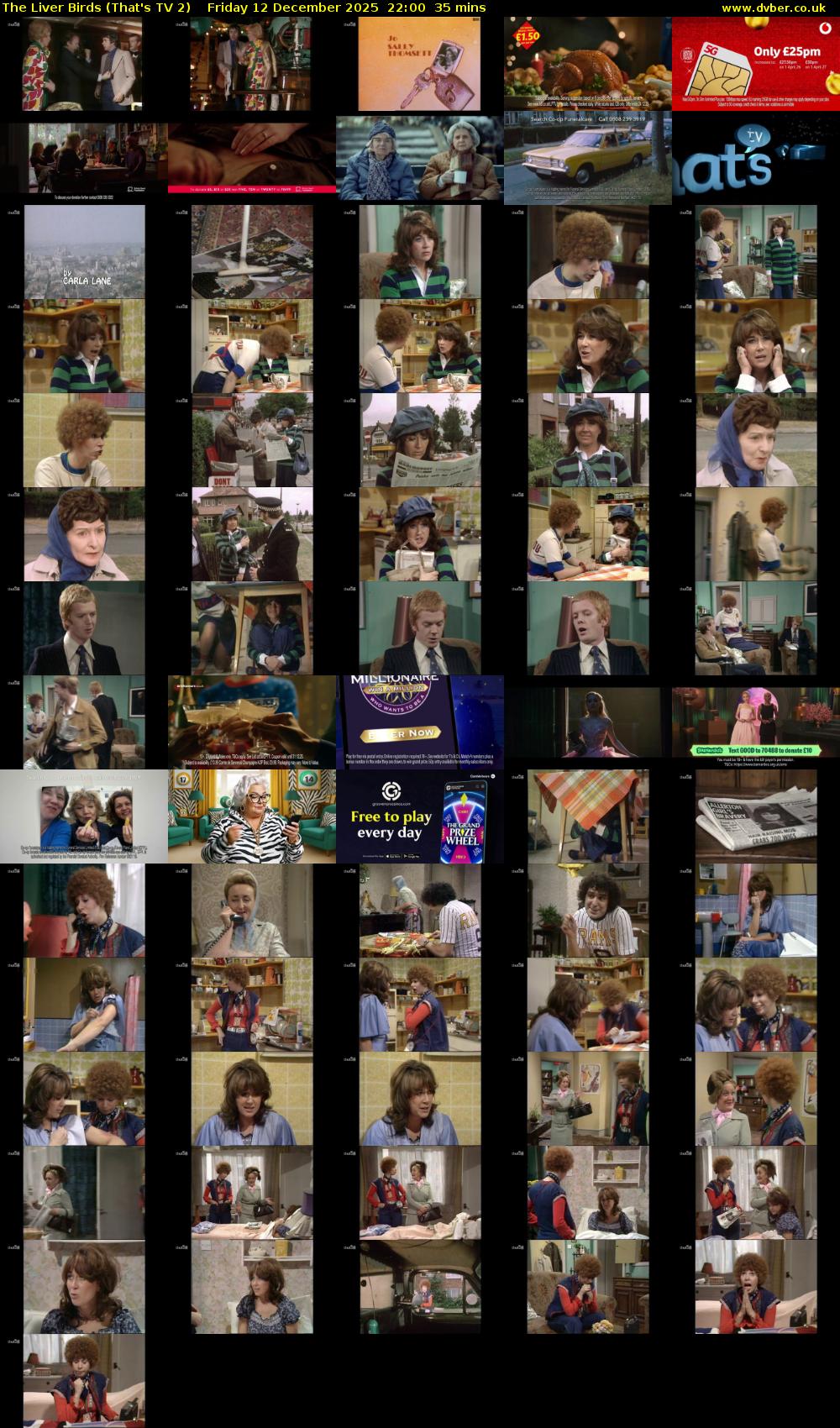 The Liver Birds (That's TV 2) Friday 12 December 2025 22:00 - 22:35